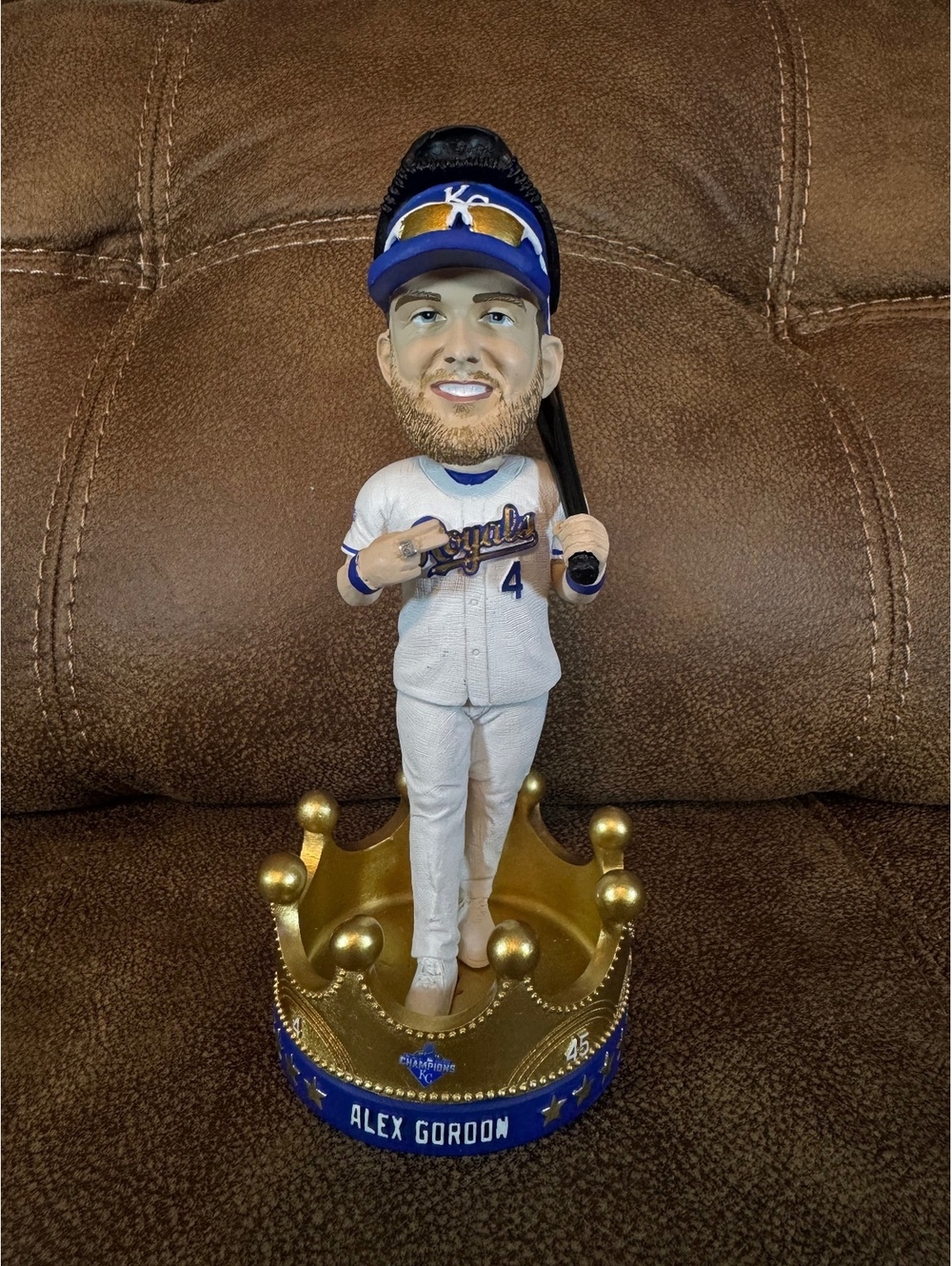 Kansas City Royals Alex Gordon 2015 World Series Champion Bobblehead